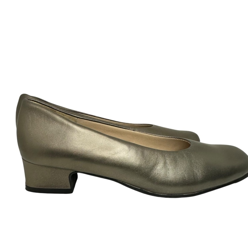 Mark Lemp Classics Callie Pewter Nappa Pumps Size… - image 4